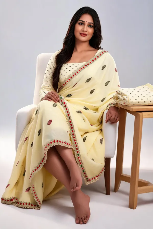 Cream_Wari_Chiffon_Embroidered_Saree_With_Blouse_Piece_For_Women