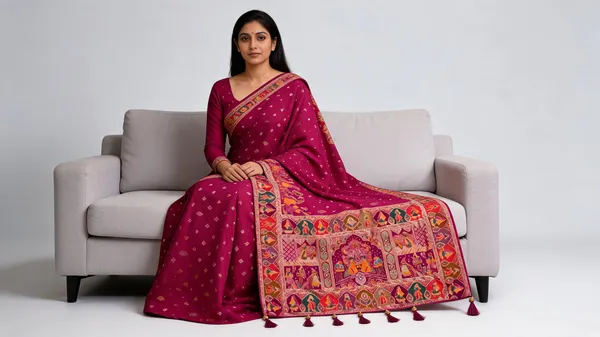 Magenta_Pashmina_Silk_Traditional_Print_Saree_With_Blouse_Piece_For_Women