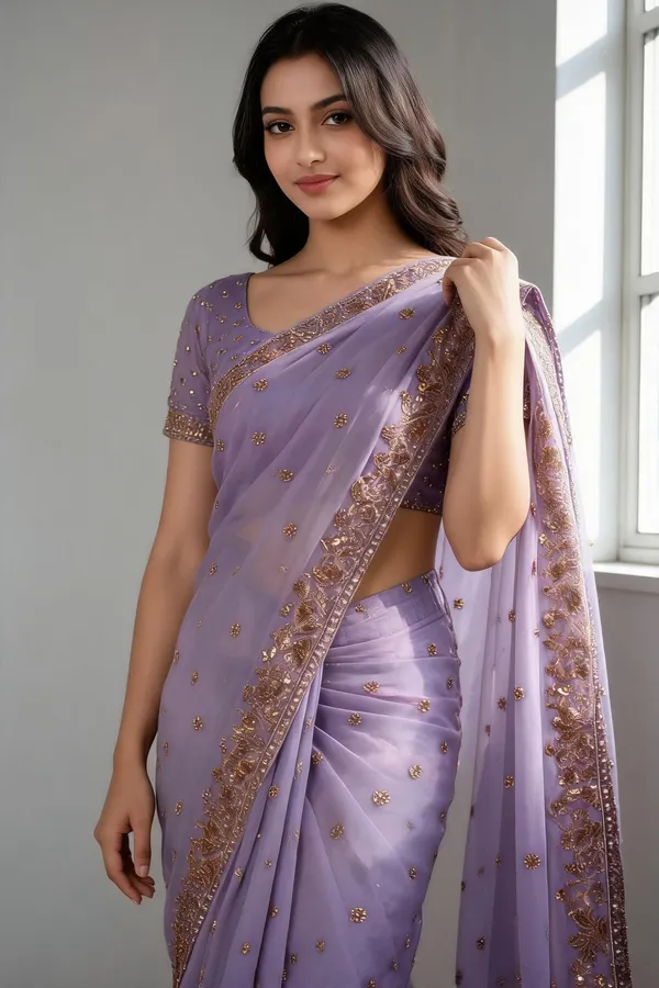 Lavender_Frendy_Silk_Embellished_Saree_With_Blouse_Piece_For_Women