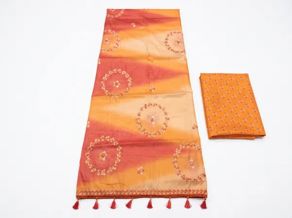 Orange_Erode_Silk_Printed_Saree_With_Blouse_Piece_For_Women