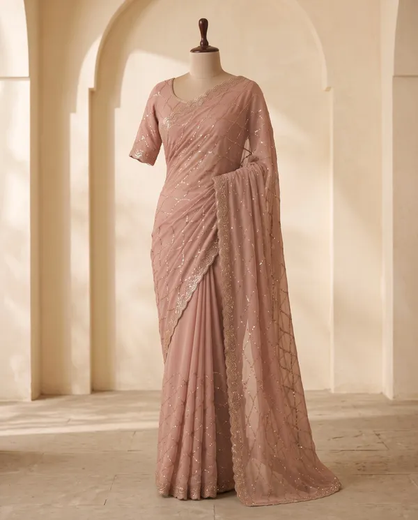 Pink_Frendy_Silk_Embellished_Saree_With_Blouse_Piece_For_Women