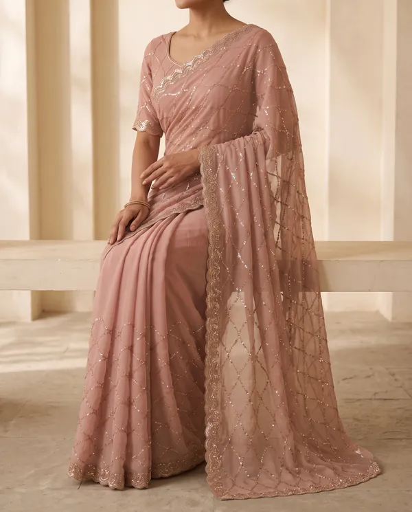 Pink_Frendy_Silk_Embellished_Saree_With_Blouse_Piece_For_Women