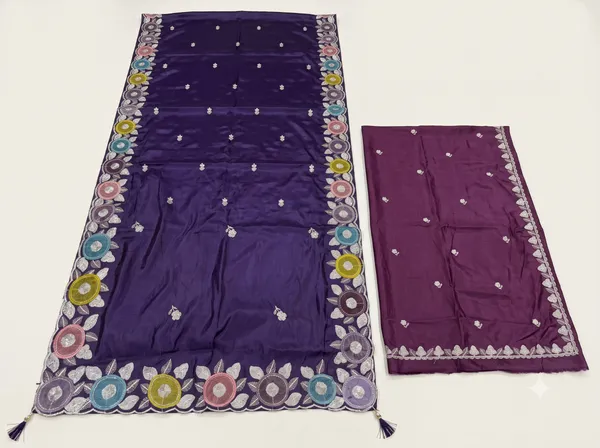Purple_H.O_Silk_Embroidered_Saree_With_Blouse_Piece_For_Women