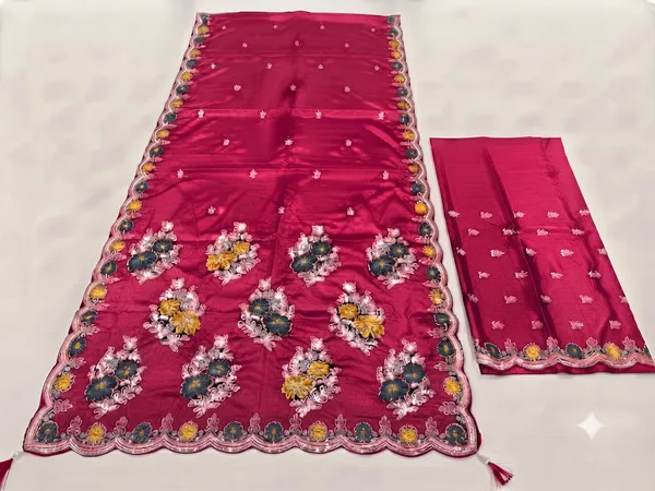 Magenta_H.O_Silk_Embroidered_Saree_With_Blouse_Piece_For_Women