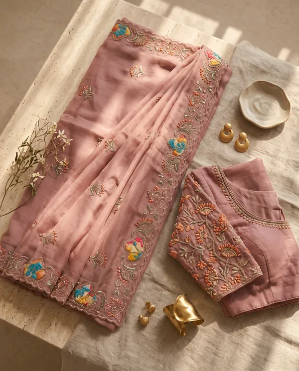 Pink_Crystal_Chiffon_Embroidered_Saree_With_Blouse_Piece_For_Women