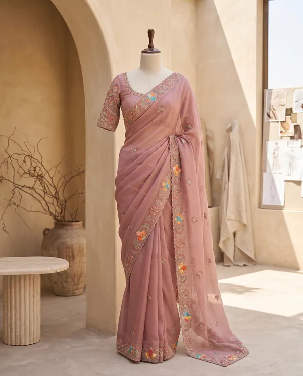 Pink_Crystal_Chiffon_Embroidered_Saree_With_Blouse_Piece_For_Women