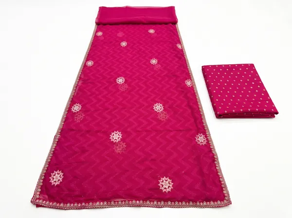 Pink_Blooming_Chiffon_Embroidered_Saree_With_Blouse_Piece_For_Women