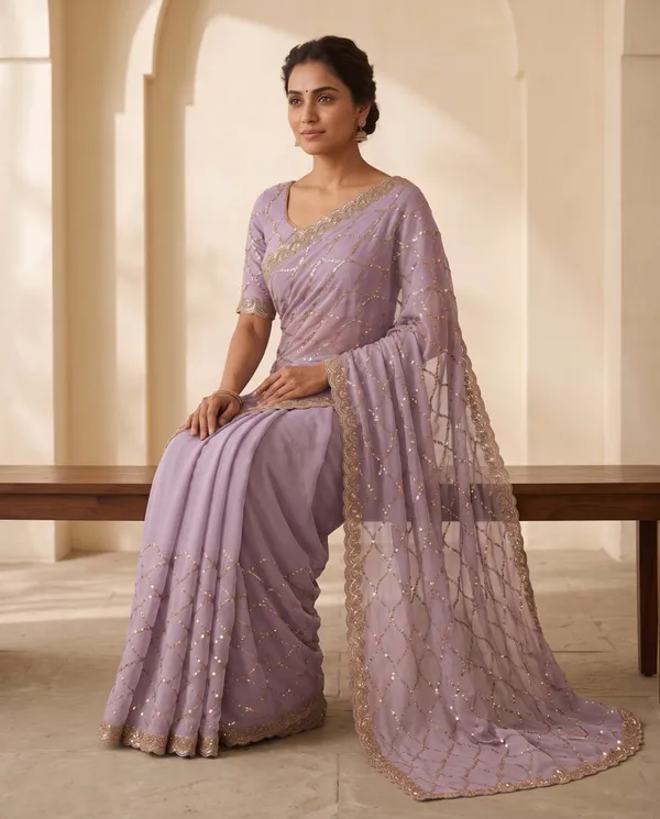 Lavender_Frendy_Silk_Saree_With_Blouse_Piece_For_Women
