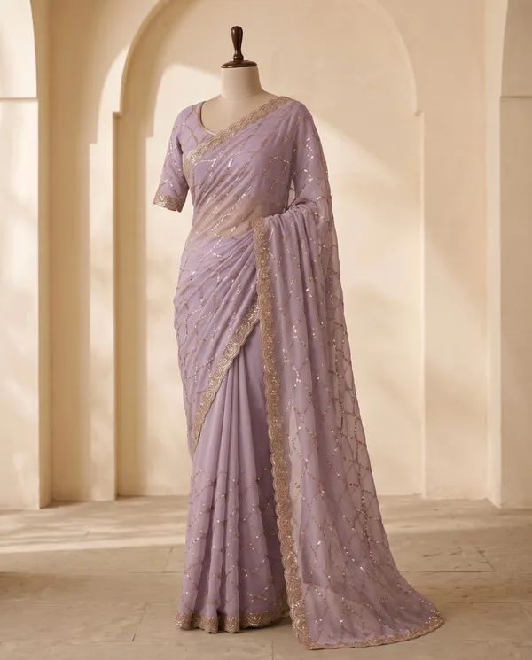 Lavender_Frendy_Silk_Saree_With_Blouse_Piece_For_Women