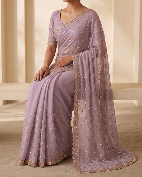 Lavender_Frendy_Silk_Saree_With_Blouse_Piece_For_Women