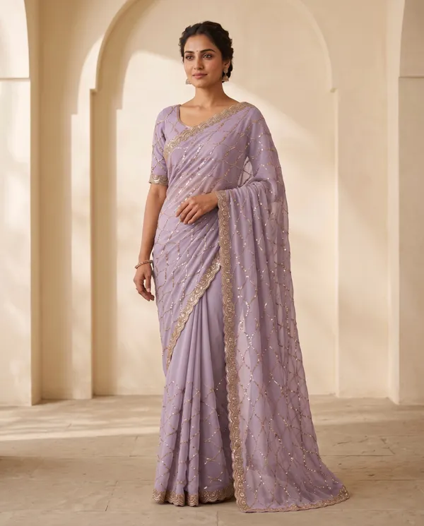 Lavender_Frendy_Silk_Saree_With_Blouse_Piece_For_Women
