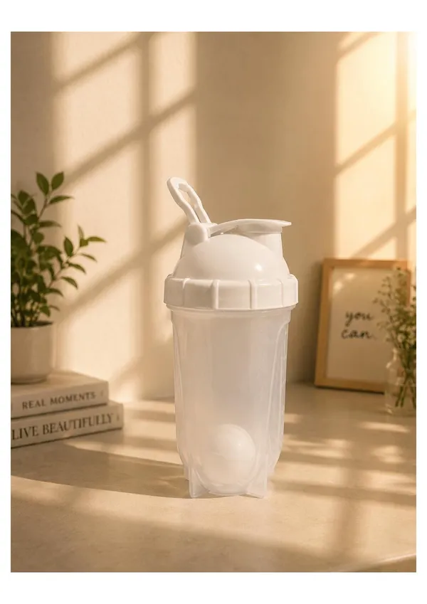White_Bpa-Free_Plastic_Protein_Shaker_Bottle_With_Mixing_Ball_-_Pack_of_2