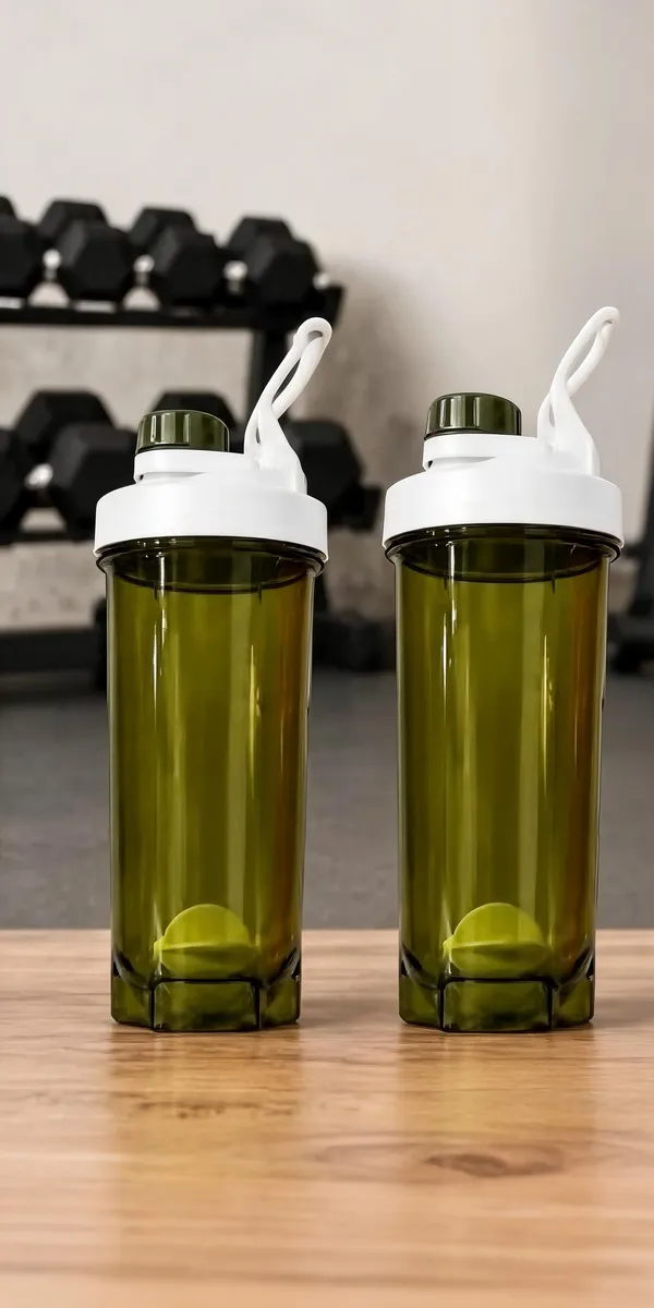 Green_Bpa-Free_Plastic_Sports_Shaker_Bottle_With_Spout_Lid_-_Pack_of_2