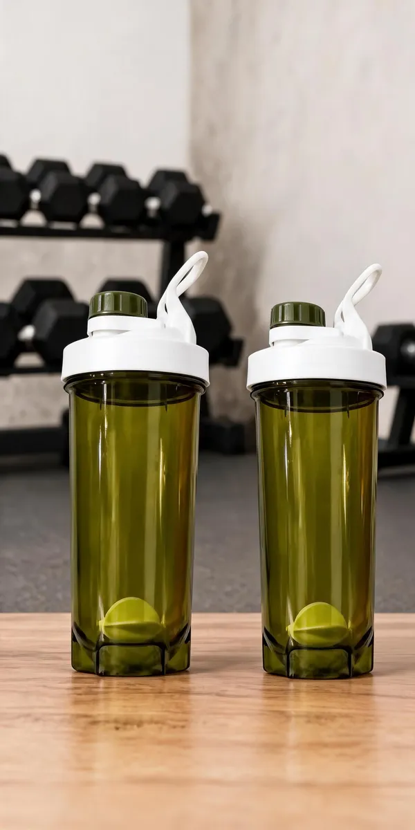 Green_Bpa-Free_Plastic_Sports_Shaker_Bottle_With_Spout_Lid_-_Pack_of_2