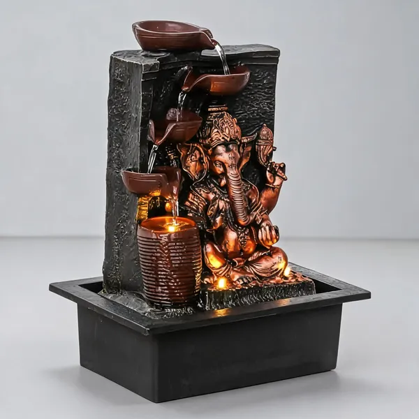 Polyresin_Ganesha_Tabletop_Water_Fountain_With_LED_Light_And_Pump