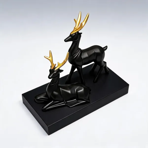 Resin_Deer_Statue_White_Set_Of_2