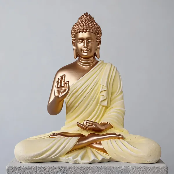 Resin_Meditating_Gautam_Buddha_Statue_Golden_Cream