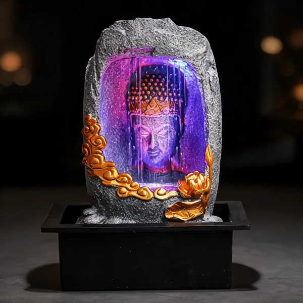 Resin_Barish_Buddha_Face_Meditating_LED_Water_Fountain