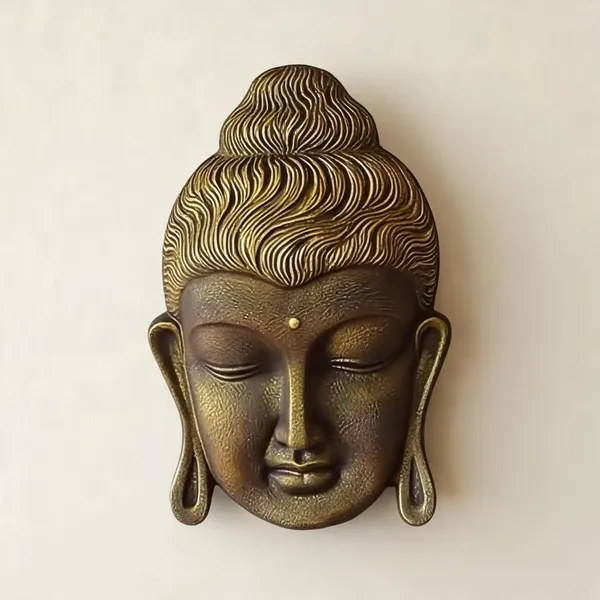 Uag_Exports_Fiber_Buddha_Head_Wall_Hanging_Golden