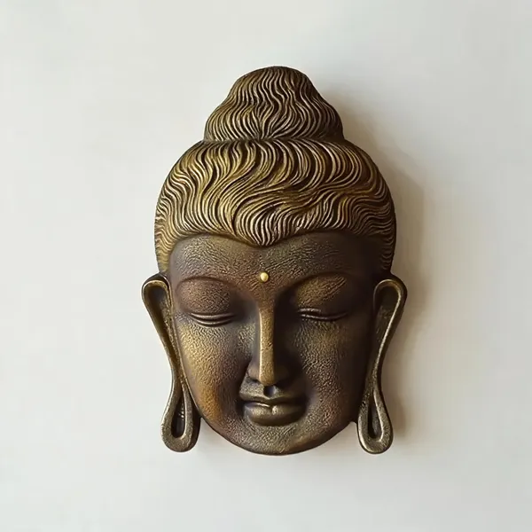 Uag_Exports_Fiber_Buddha_Head_Wall_Hanging_Golden