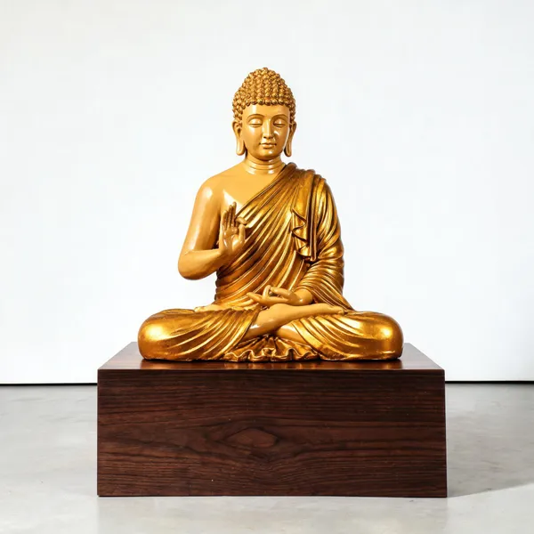 Uag_Exports_Resin_Meditating_Buddha_Showpiece_Skin_Golden