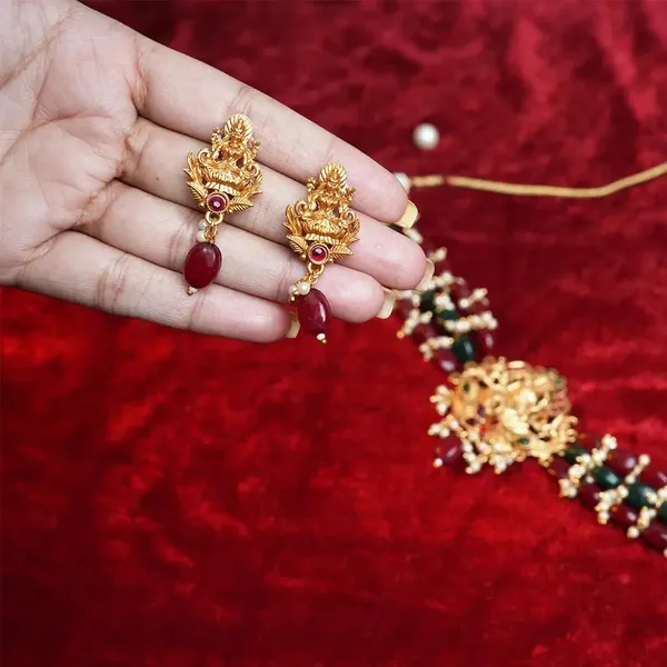 Goddess_Lakshmi_Choker_With_Ruby_Emerald_Beads_Default_Title