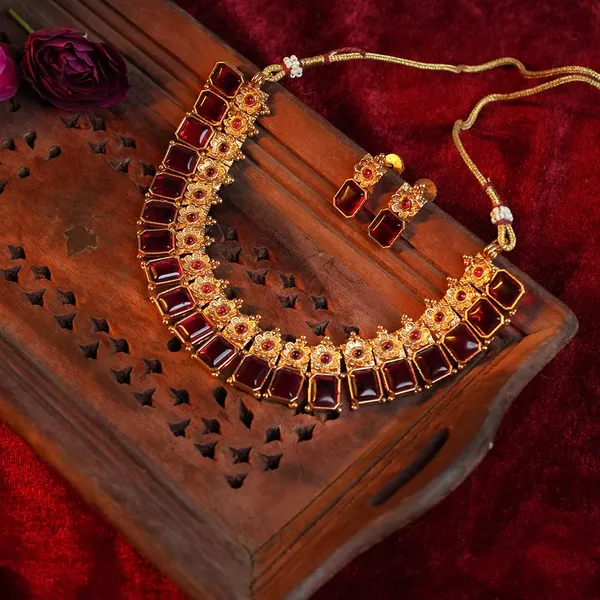 Ruby_Flower_Necklace_Set_Default_Title