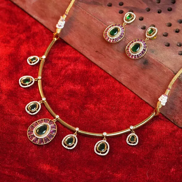 Emerald_Mayura_Necklace_Set_Default_Title
