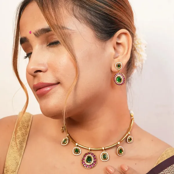 Emerald_Mayura_Necklace_Set_Default_Title
