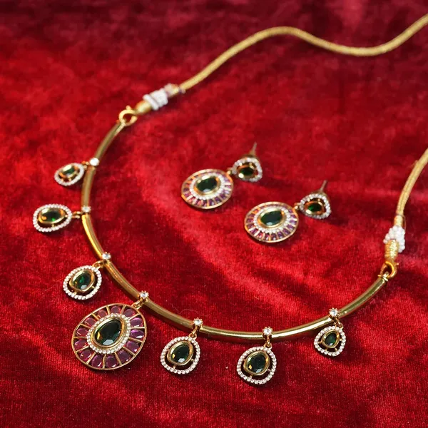 Emerald_Mayura_Necklace_Set_Default_Title
