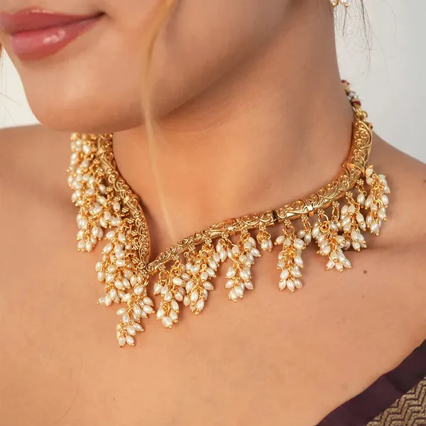 Gajra_Haar_With_Rice_Pearl_Hanging_Default_Title
