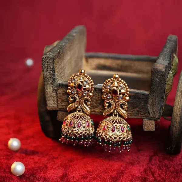 Antique_Gold_Ruby_Jhumka_Default_Title