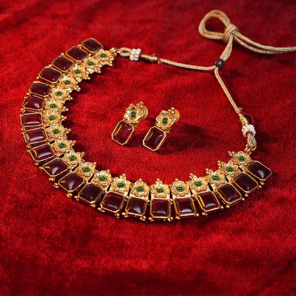 Ruby_Flower_Necklace_Set_Default_Title