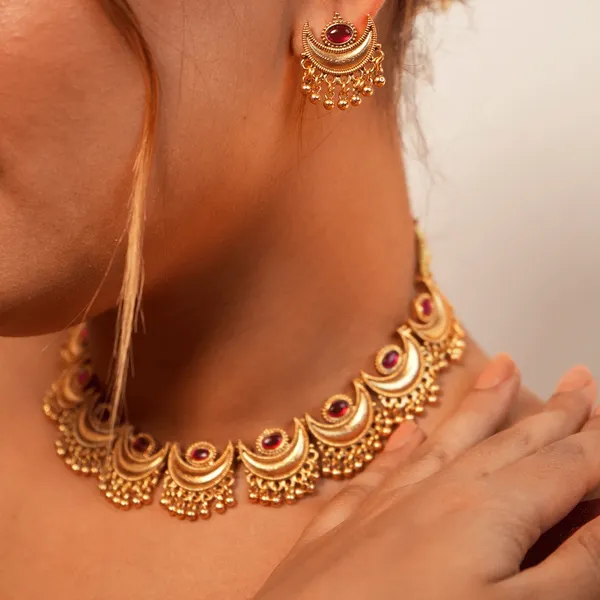 Ardhchand_Rubi_Necklace_Default_Title