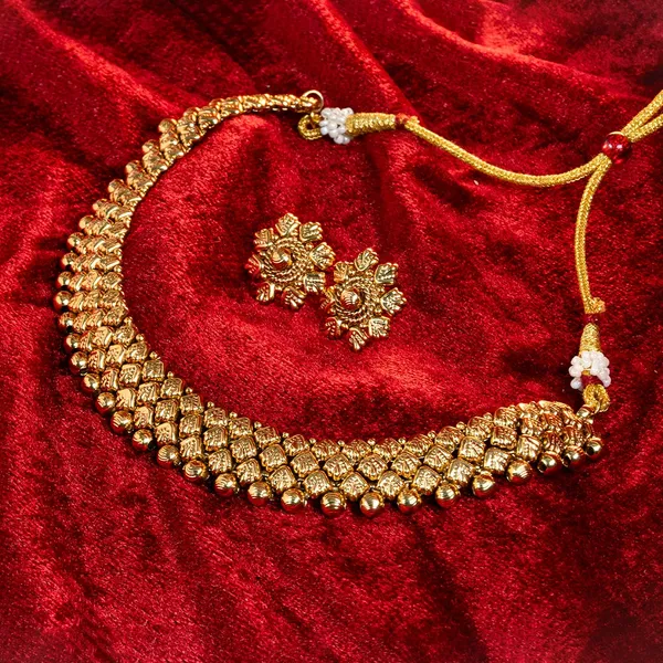Pushpanjali_Antique_Gold_Necklace_Default_Title