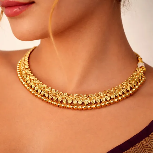 Pushpika_Gold_Necklace_Default_Title
