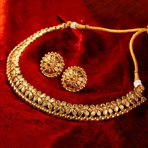 Pushpika_Gold_Necklace_Default_Title