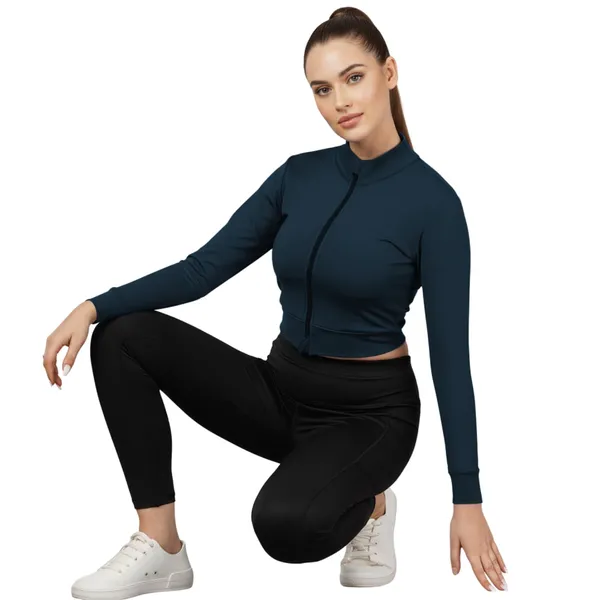 Women_Zip_Up_Stand_Collar_Crop_Jacket