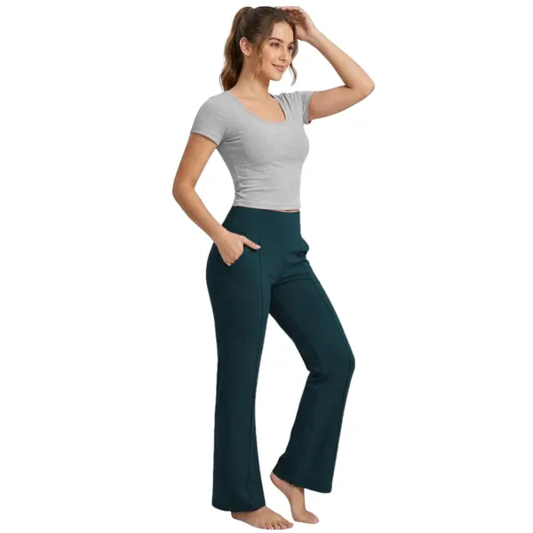 Women_High_Waist_Flare_Pants