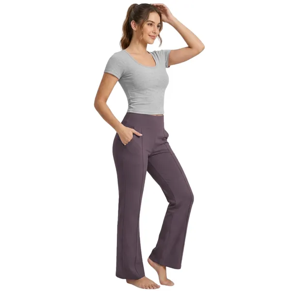 Women_High_Waist_Flare_Pants