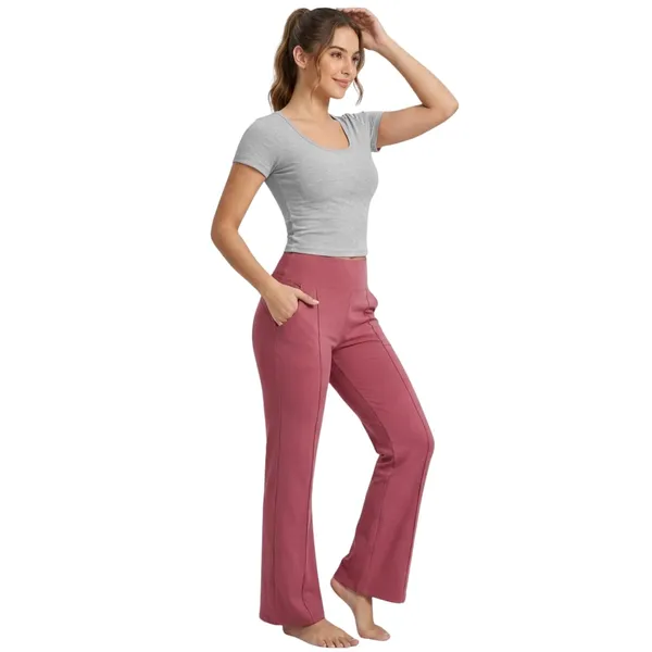 Women_High_Waist_Flare_Pants