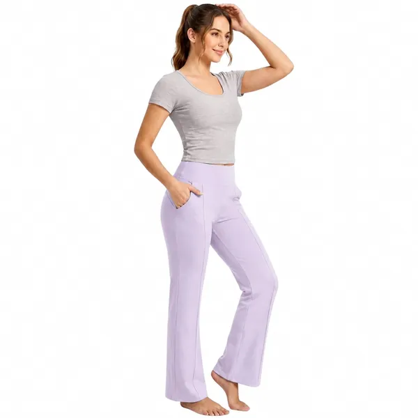 Women_High_Waist_Flare_Pants