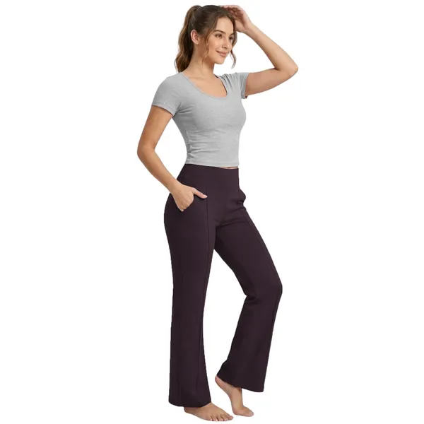 Women_High_Waist_Flare_Pants