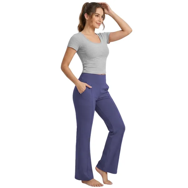 Women_High_Waist_Flare_Pants