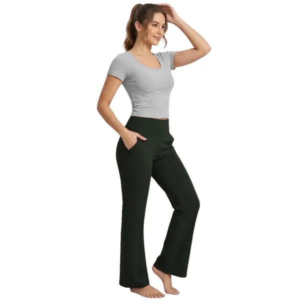 Women_High_Waist_Flare_Pants