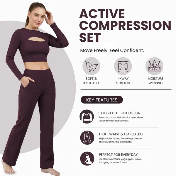 Women_S_Compression_Long_Sleeve_Crop_Top_And_Flare_Trouser_Set