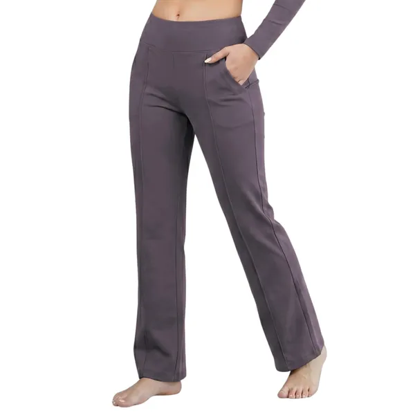 WoMens_Compression_Crop_Top_And_Flare_Trouser_Set