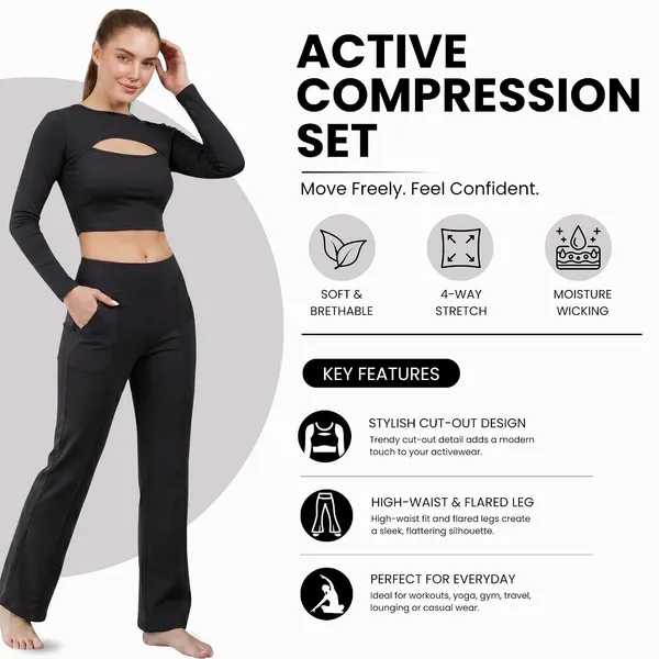 Women_S_Compression_Crop_Top_And_Flare_Trouser_Set