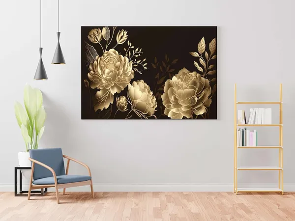 Framed_Canvas_Flower_Painting