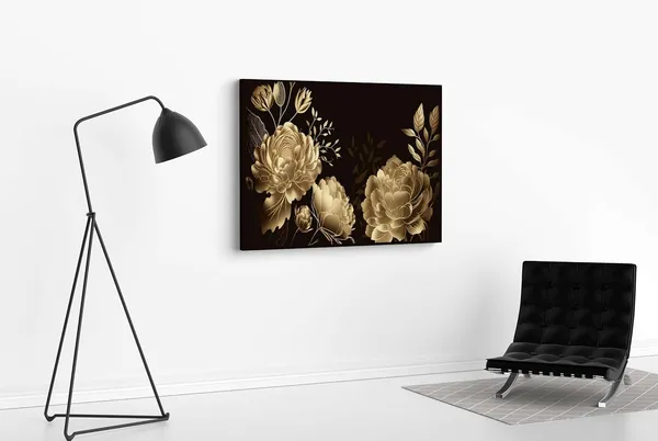 Framed_Canvas_Flower_Painting
